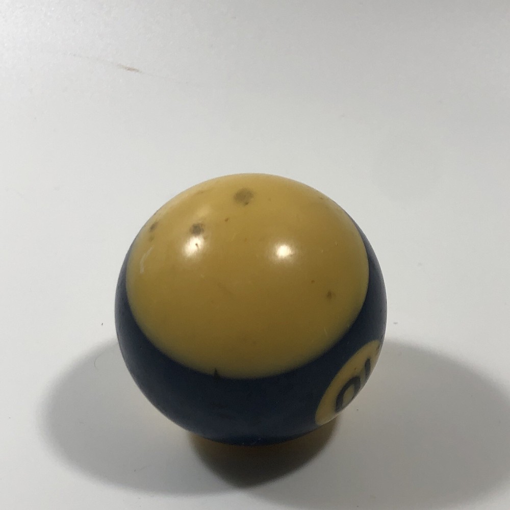 Vintage Pool Ball Billiard #10 replacement Blue Stripe