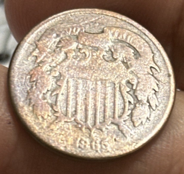 1865 2 Cent US Coin