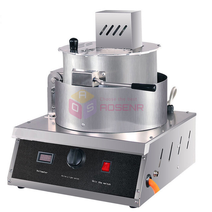 Automatic Gas Popcorn Making Machine Single Pot Spherical Popcorn Maker