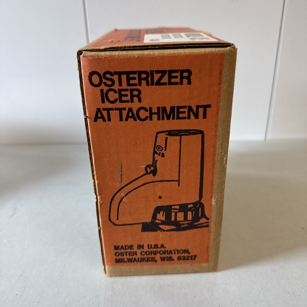 Osterizer Ice Crusher Attachment HARVEST GOLD Model 435 CHIPS TIPS New In BOX