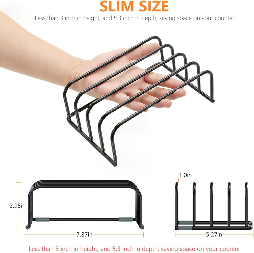 Cutting Board Storage Rack, Compact Cutting Board Organizer, Chopping Board Stor