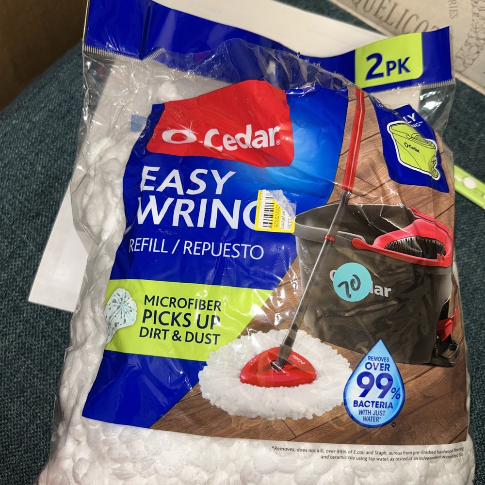 O-Cedar EasyWring Refill ~ 2 Pack