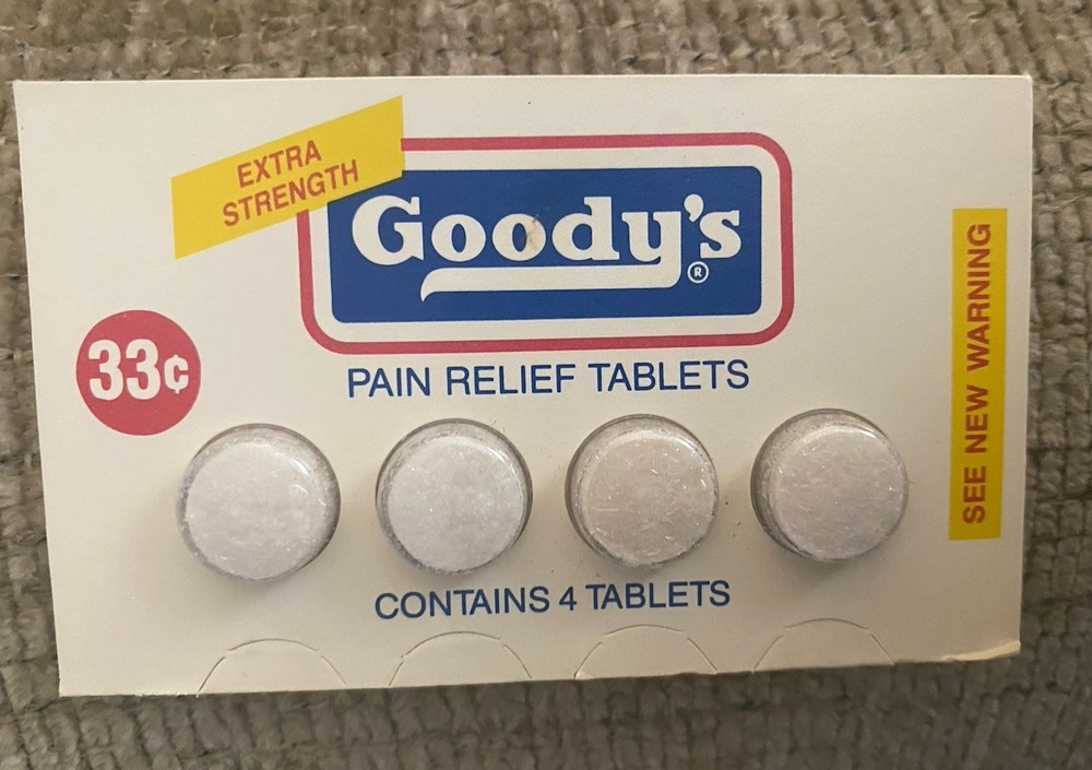 Vintage Goody’s Tablet Package. Not For Consumption.