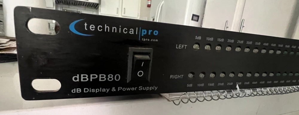 Technical Pro DBP80 Rack Mount DB Display & 8 Outlet Power Supply