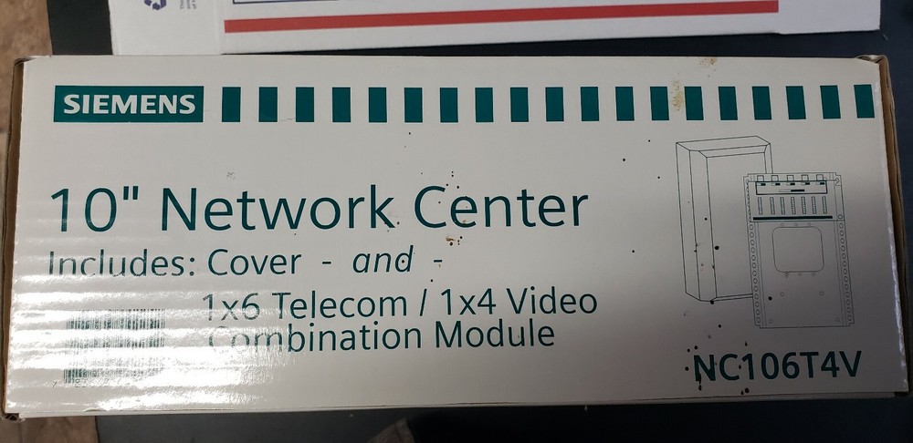 SIEMENS NC106T4V - 10" NETWORK CENTER - COMBINATION TELECOM & VIDEO MODULE