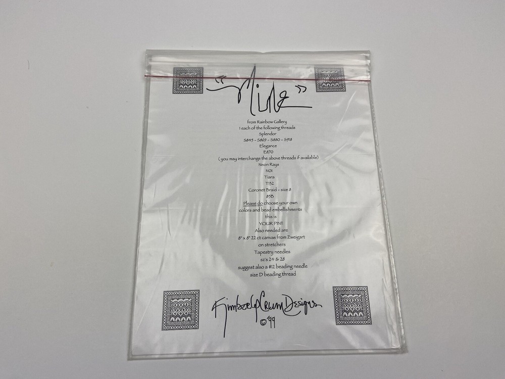 Kimberly Crum Designs Mine Needlepoint Pattern Specialty Stitch