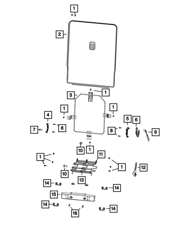 Genuine Mopar Seat Cushion Bracket 68566446AA