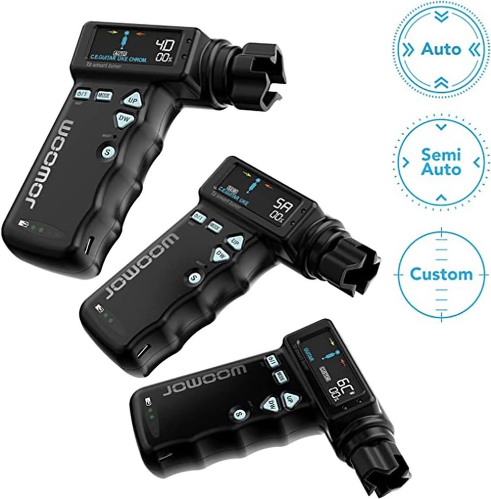 T2 Smart Guitar Tuner & Automatic Peg String Winder 2-in-1 Multi-functional S...