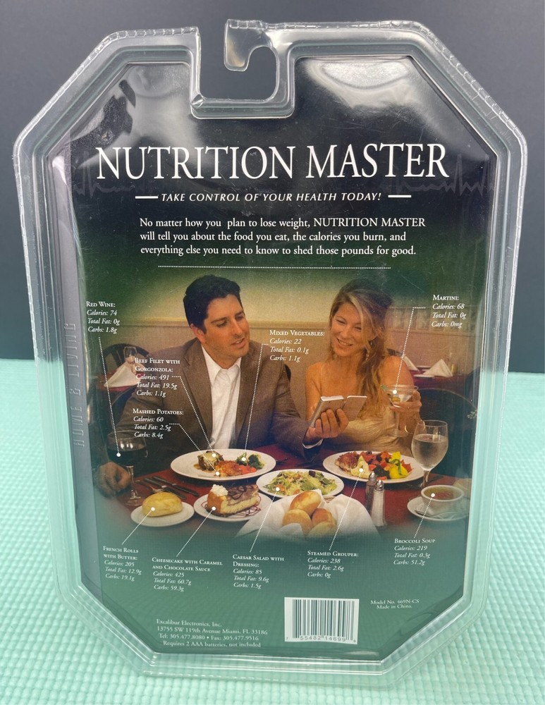 Excalibur Electronics Nutrition Master 469N-CS - Portable Nutritional Database