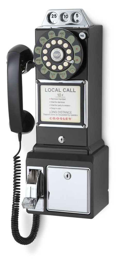 1950's Payphone CR56-BK With Push Button Technology Wall Mountable