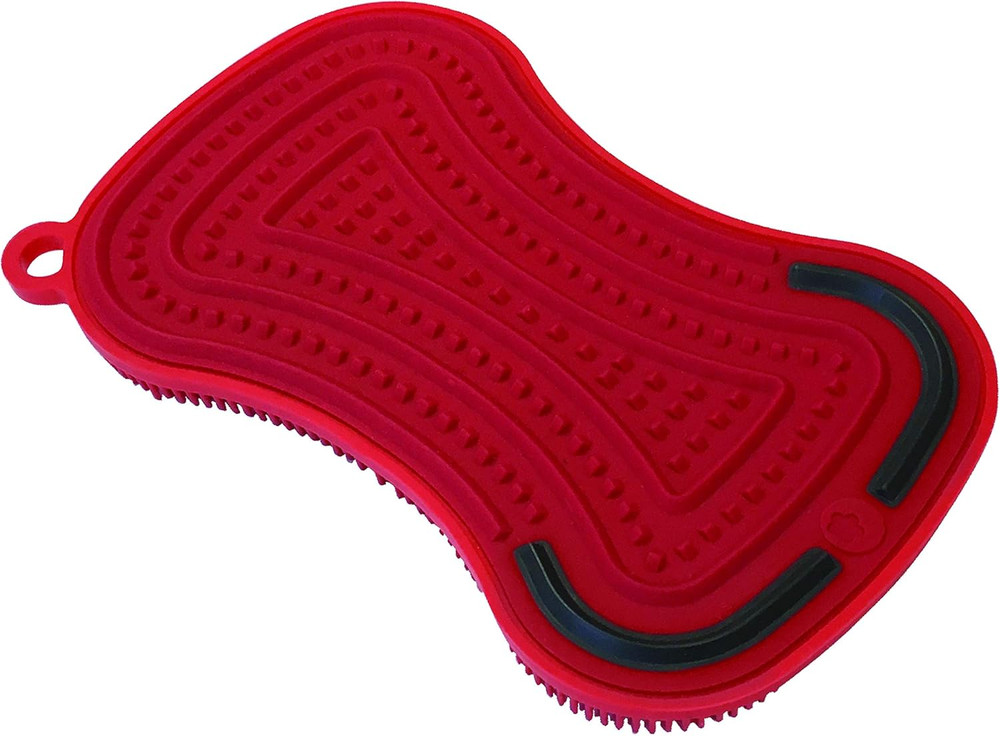 Stay Clean 3-In-1 Scrubber Red