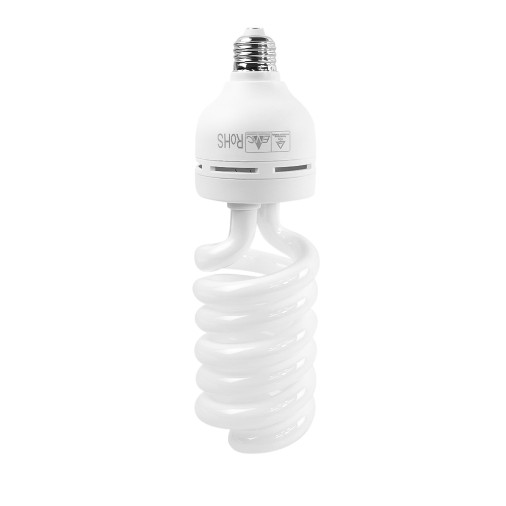 65W Daylight Fluorescent Spiral Light Bulb 6500K 110V White Studio Light 4 Pack