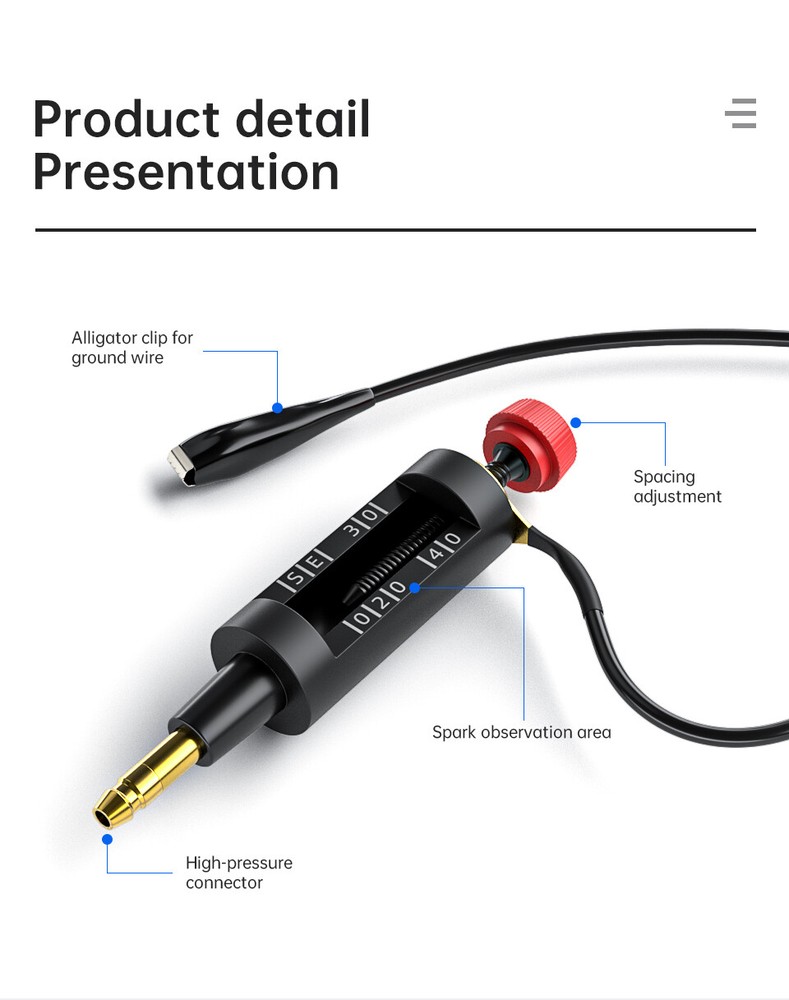 Spark Plug Tester Adjustable Ignition System Coil Tester Coil-on Circuit Tester
