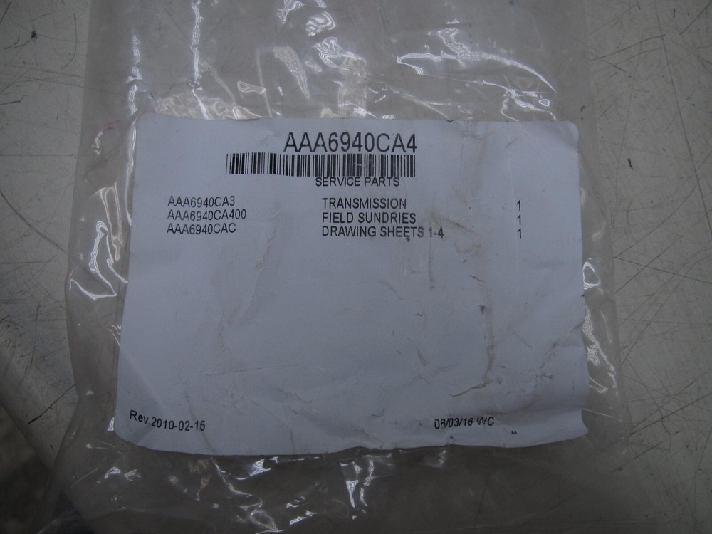 Kit Unlocking Device Emergency Key & Transmission Elevator P/N: AAA6940CA4