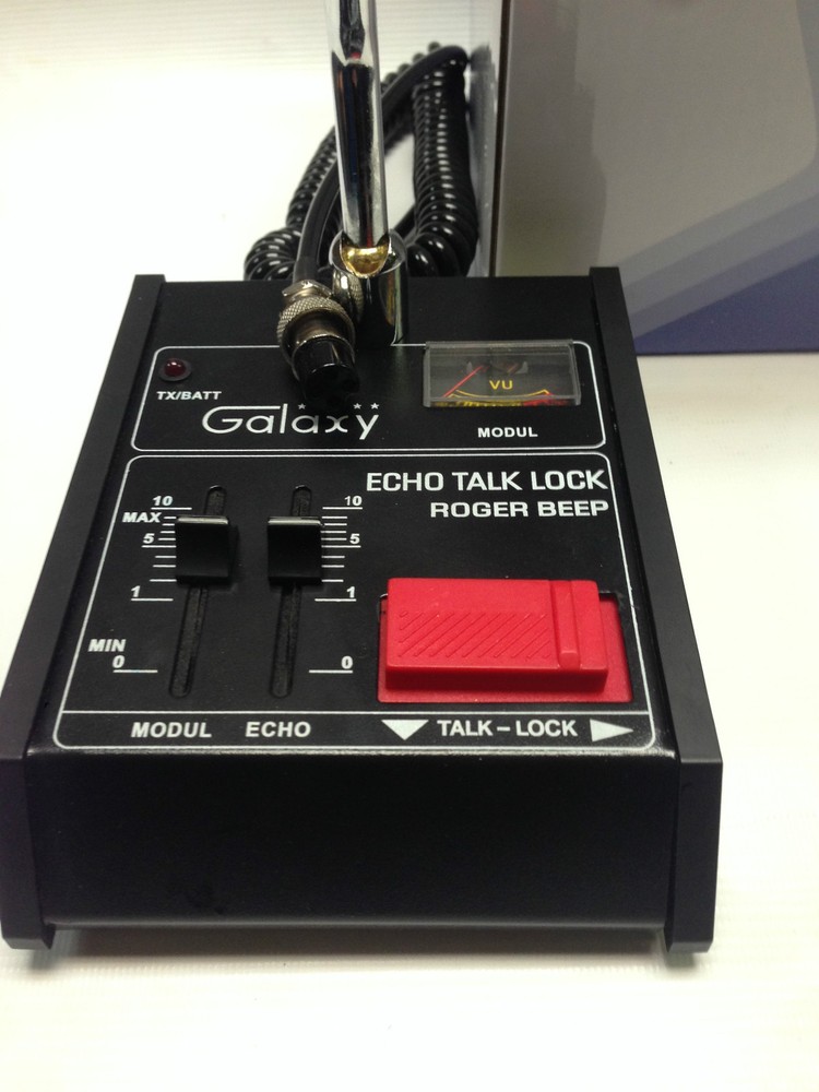 GALAXY ECHO MASTER POWER BASE MICROPHONE 4 pin Cobra CB HAM Classic ROGER B MIC