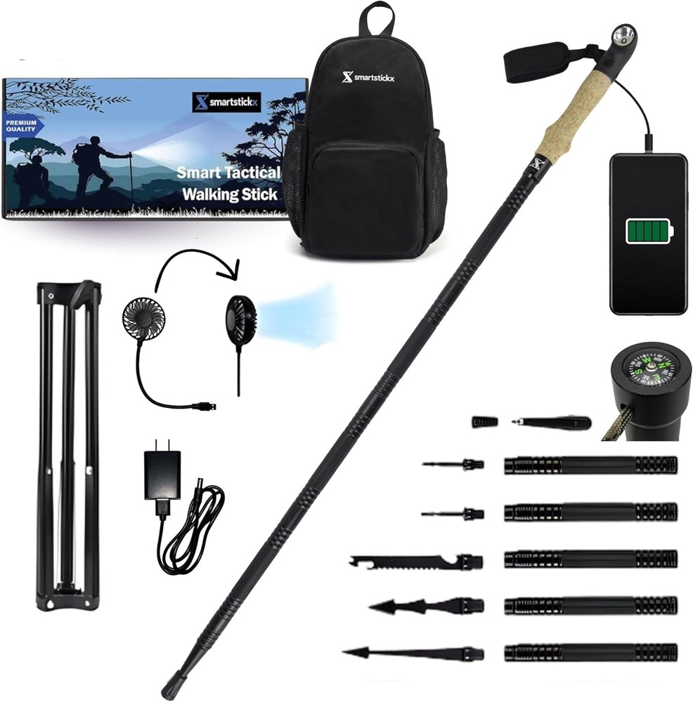 SmartstickX SMRT2.0 Collapsible Tactical Stick LED Light USB Charging
