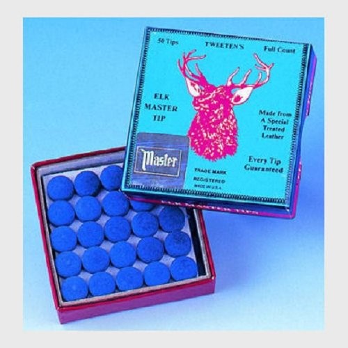 Elk Master 13 m.m. " soft" Billiard Cue Tips - quantity of 3