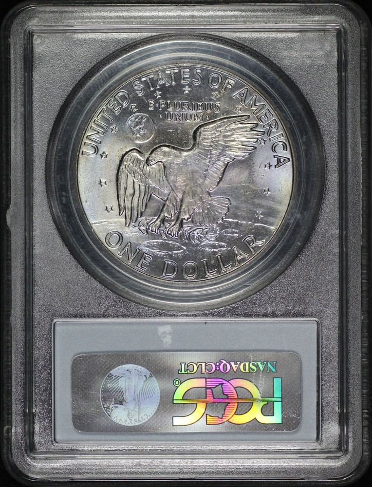 1977-D Eisenhower Ike Dollar PCGS MS-65 - Nice Pastel Toning!