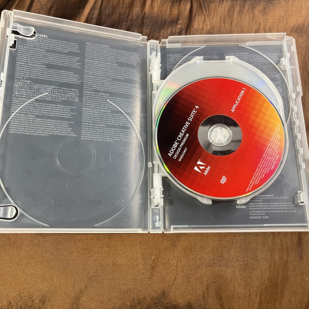 Adobe Creative Suite 4 CS4 Design Premium Windows PC Full Retail DVD No Serial #