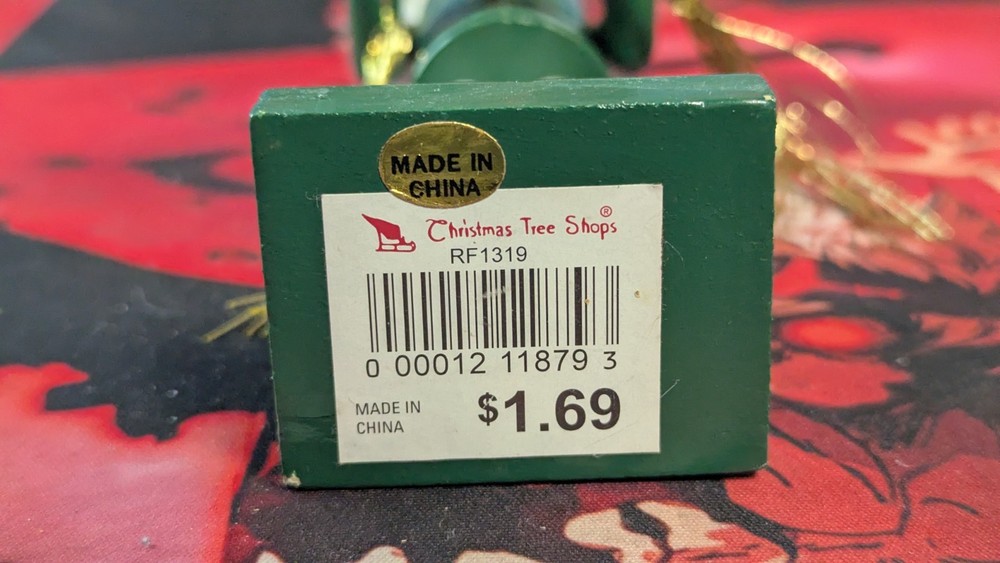 Chritmas Tree Shops 7" Inch Nutcracker W/ Cymbals