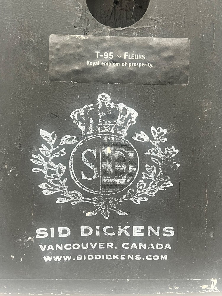 Retired Sid Dickens T-95 Fleurs Memory Block ceramic with fleur-de-lis-motif