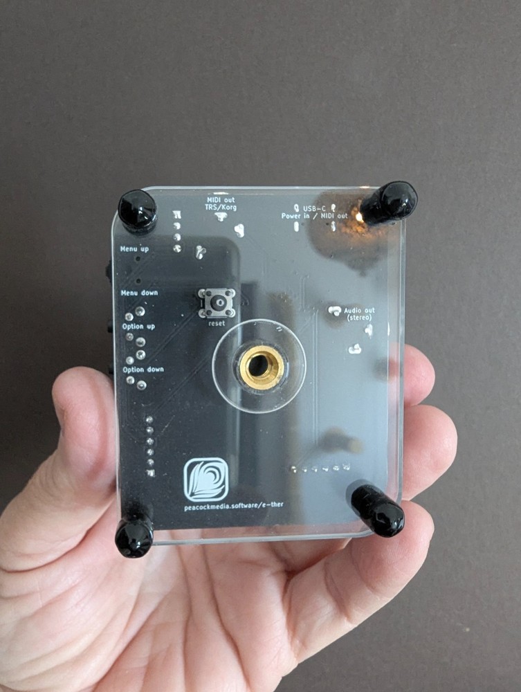 e-ther Advance : audio / MIDI e-theremin with quantisation by sharon dixon