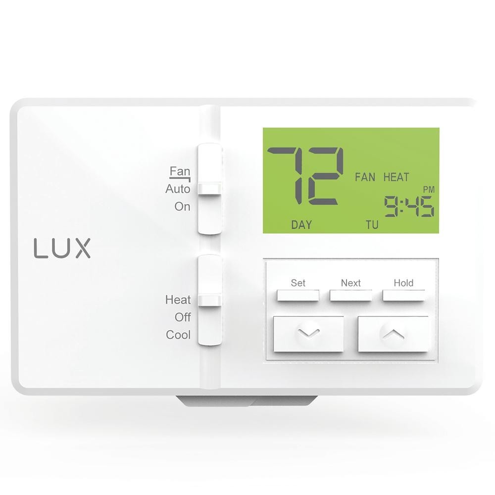 7 Day Programmable Thermostat Keyboard Lockout Large Display Digital Control