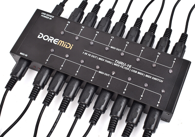 DOREMiDi MIDI THRU-16 Box Filter and Switch Controller