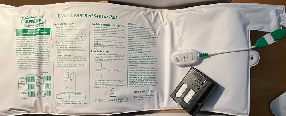 Bed Exit Alarm Wireless Sensor and Pager New Made in USA $99 on Amazon