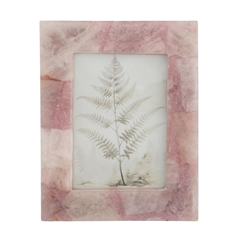 Agate Photo Frame, Pink