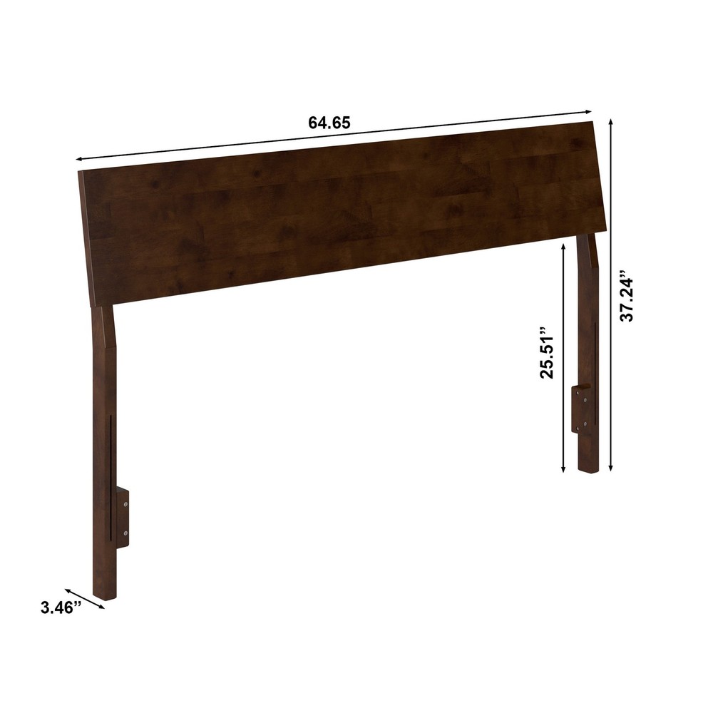 Bradford Queen Solid Wood Headboard in Walnut