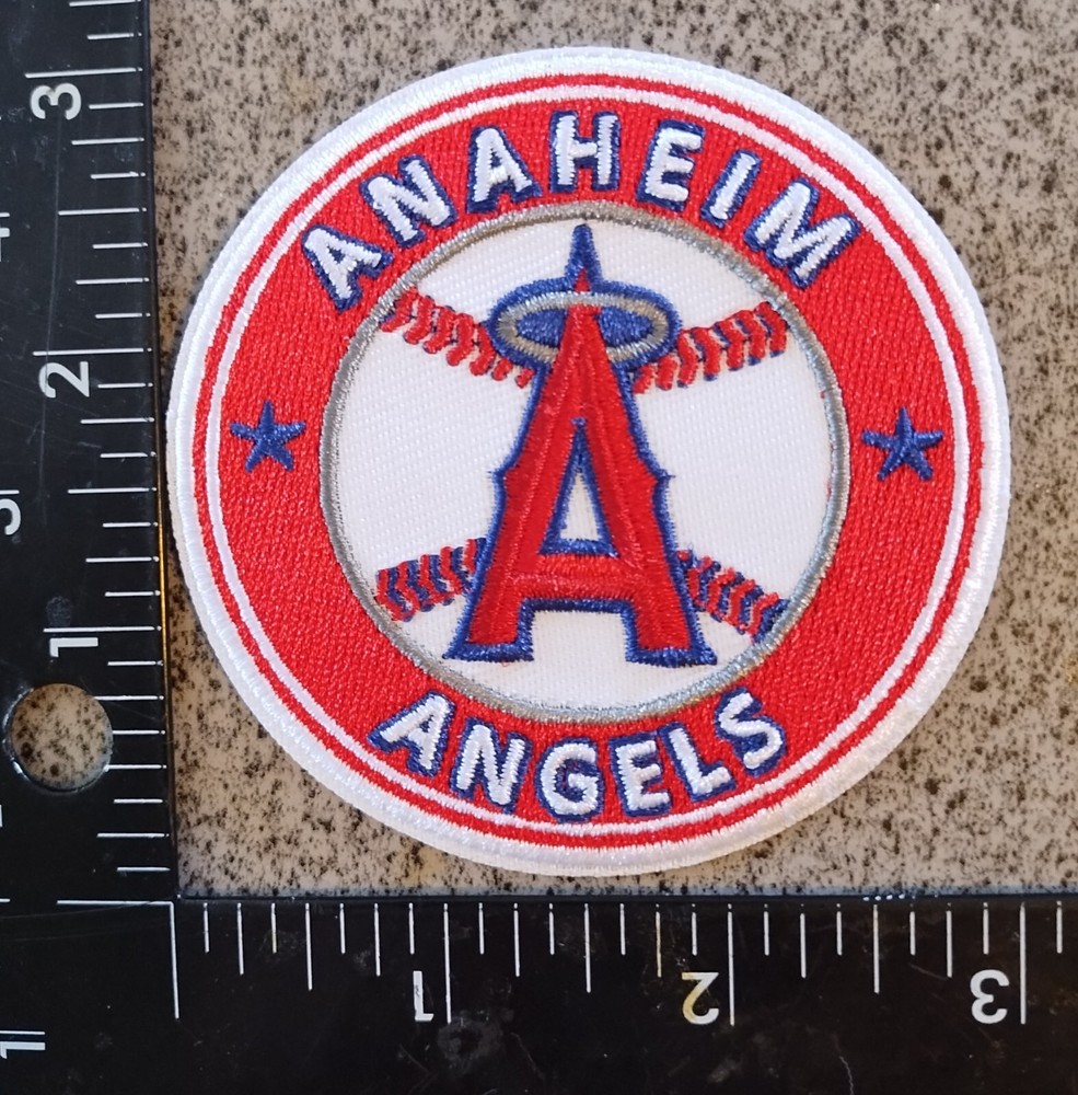 ANAHEIM ANGELS BASEBALL IRON ON PATCH