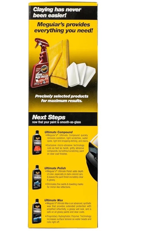 Meguiar's G191700 Smooth Surface Clay Bar Kit, NEW