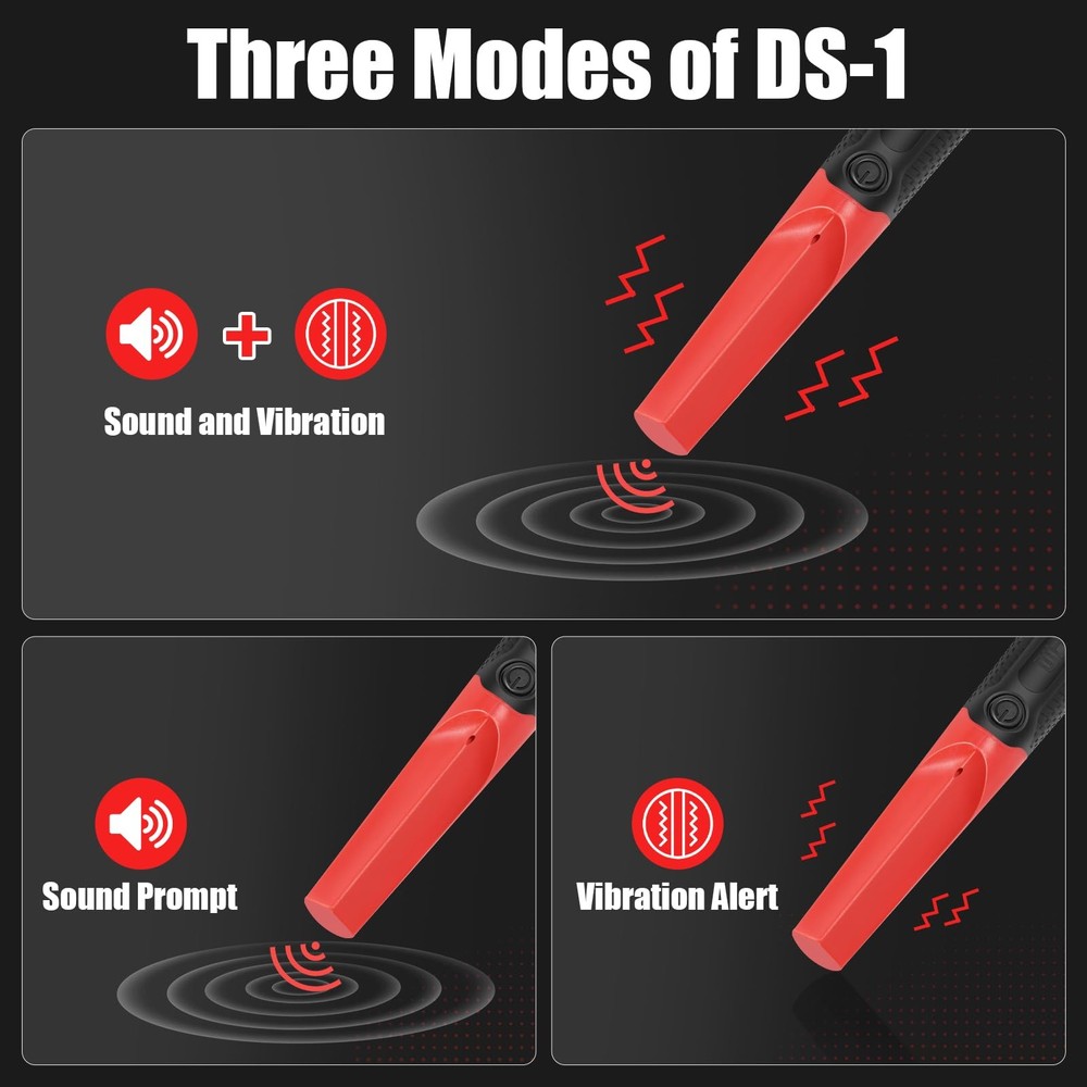 IP68 Waterproof Metal Detector Pinpointer Handheld Wand 360 Detection DS-1