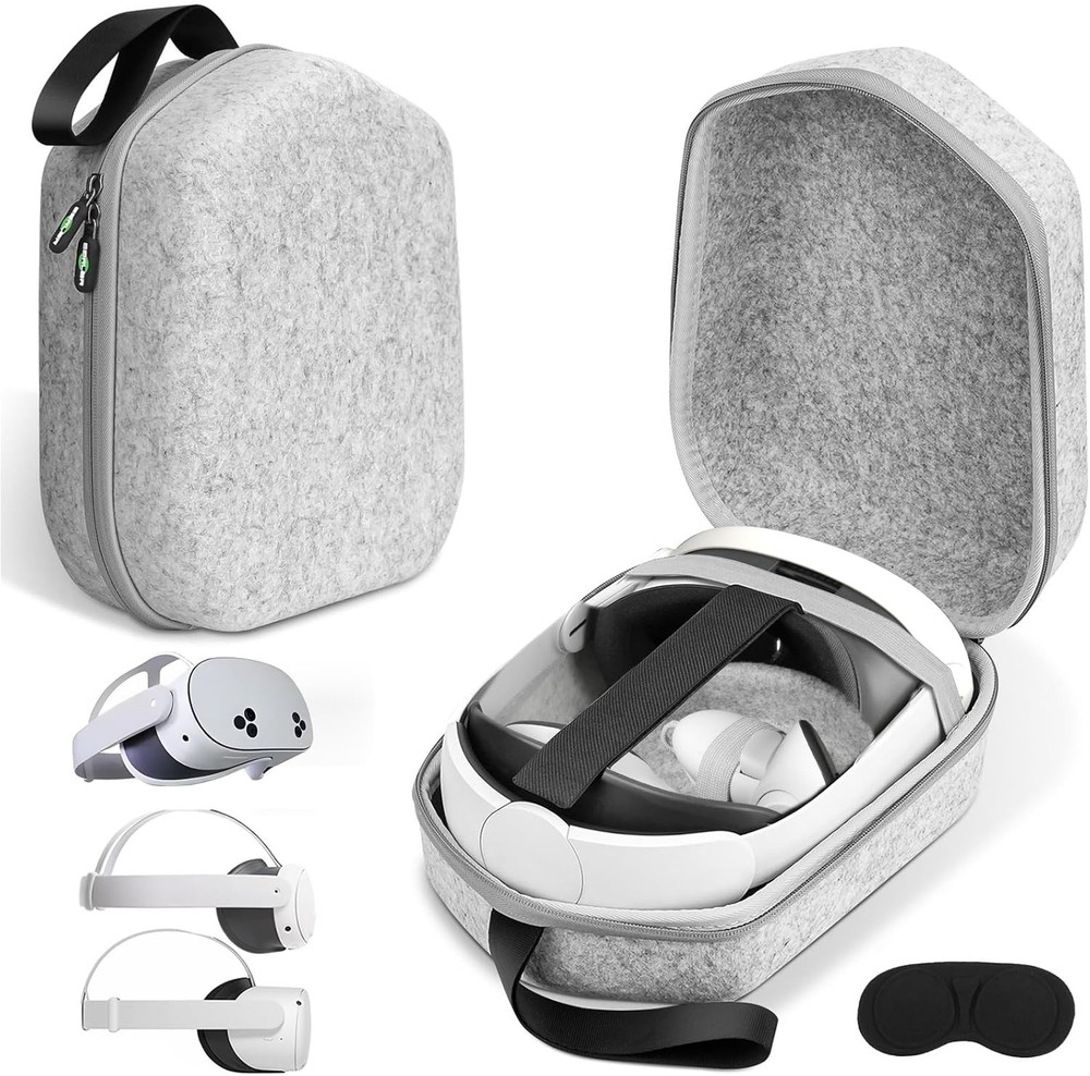 Sarlar Hard Case for Meta Quest 3S/3/2 & Vision Pro – VR Headset & Controller St