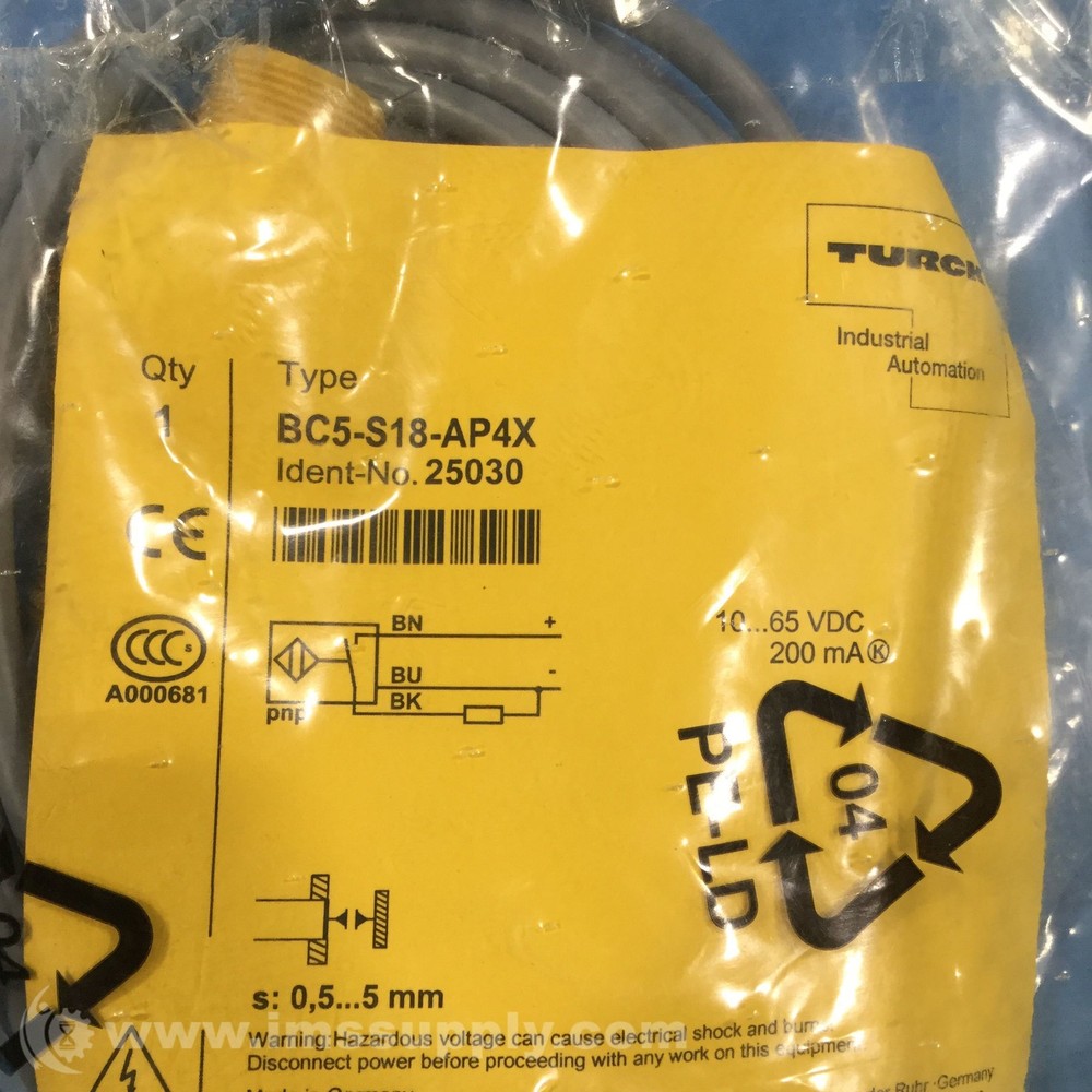 Turck BC5-S18-AP4X Capacitive Sensor FNFP