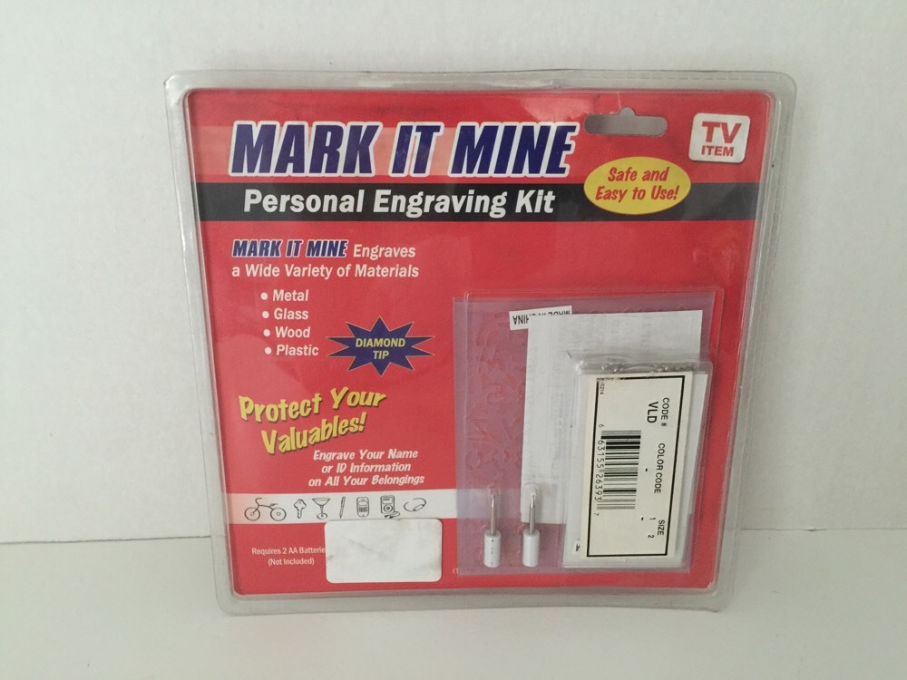 Mark It Mine Personal Engraving Kit New In Package