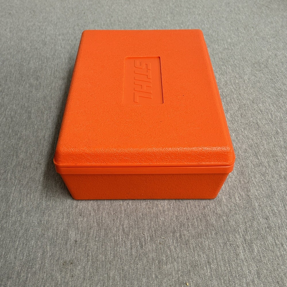 Stihl Chainsaw Tool Box Storage Hard Shell Case W/ Handle - 12" x 8" x 3-1/2"