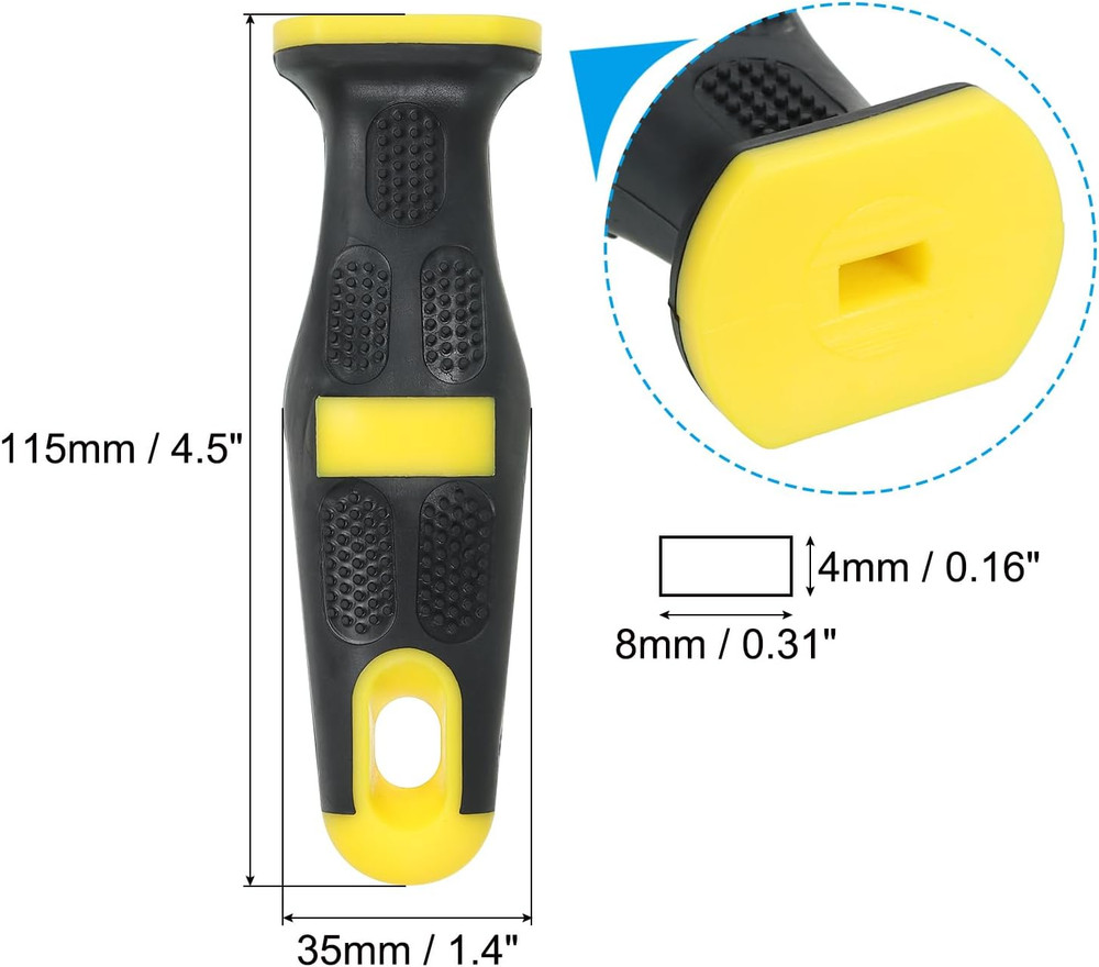 4.5 Inch Plastic File Handle 5 Pack File Cutting Tool File Handle Re...
