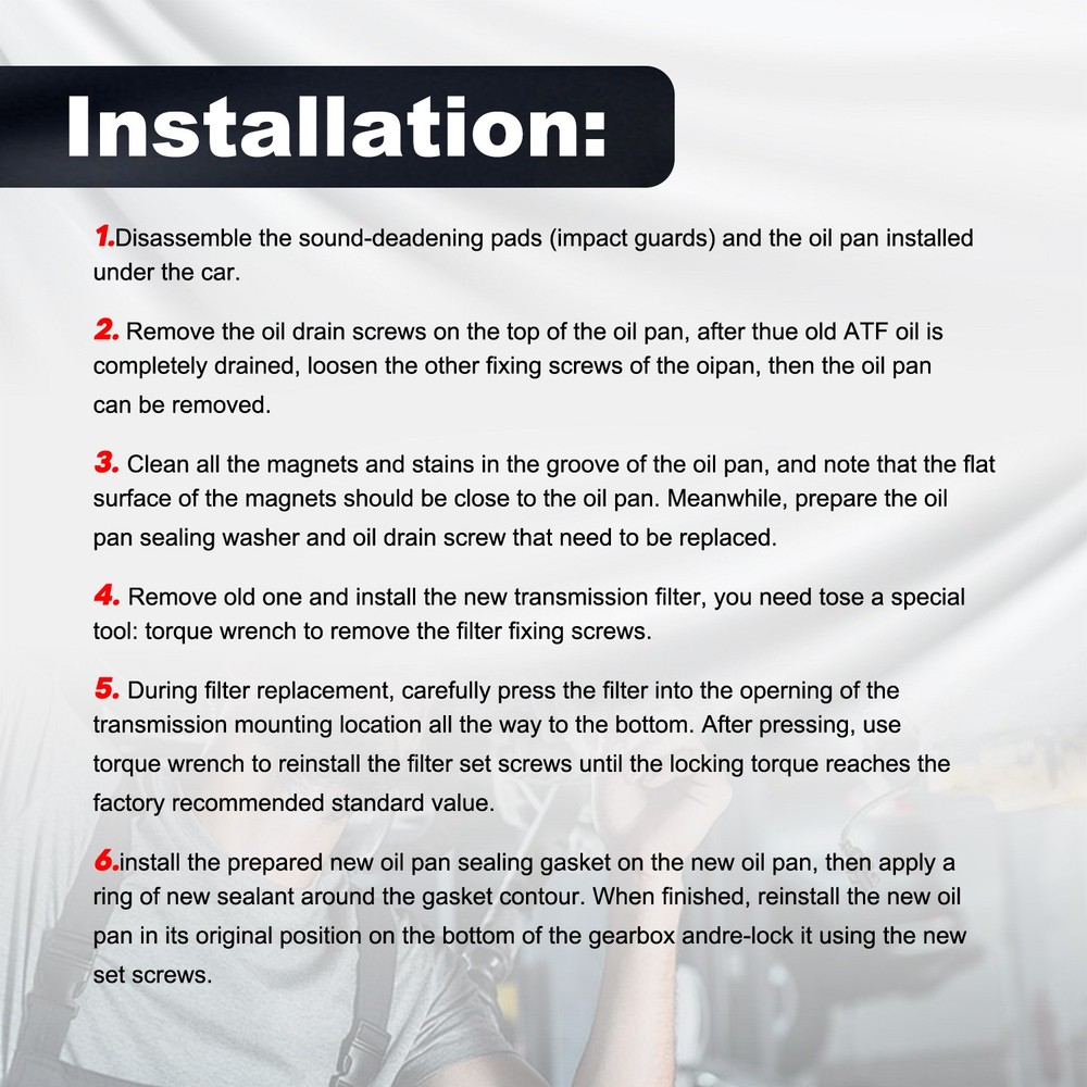 New Automatic Transmission Filter Kit for 2011-2017 Ford Mustang