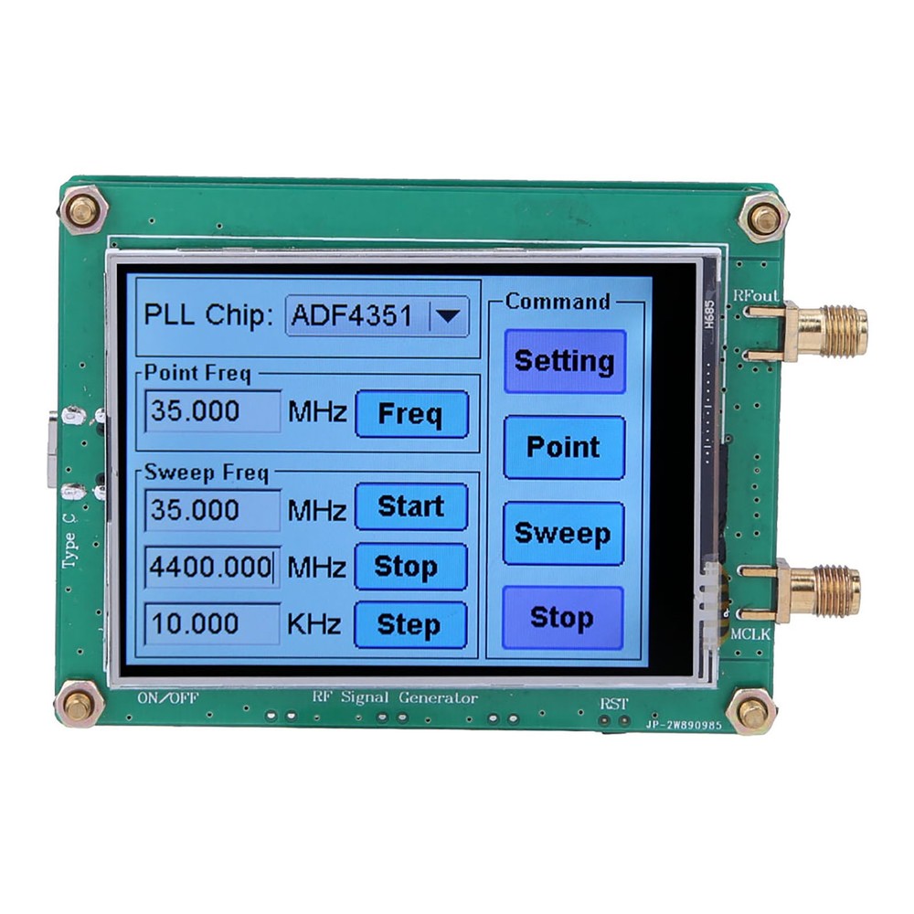 Full Touch Screen Signal Generator RF ADF4350 Module For Wireless Infrastructure