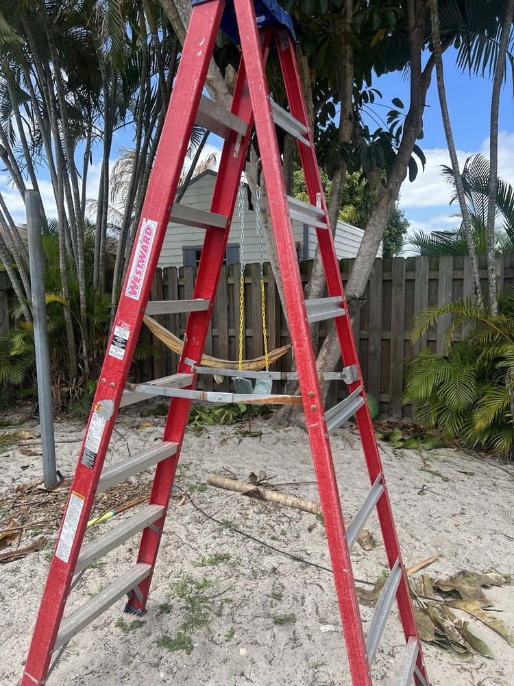 Werner Red Industrial Folding Step Ladder