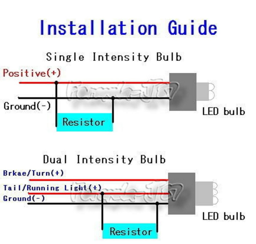 Sylvania LED Load Equalizer Resistor 7443 DRL Light Bulb Hyper Flashing Stop Fix