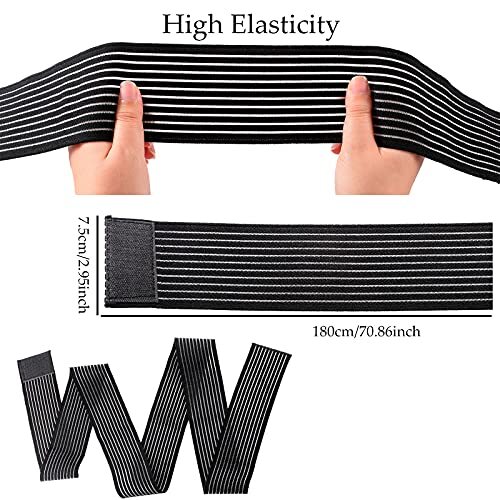 2-Pack Elastic Calf Compression Bandage Leg Sleeve Compression Wraps 2.9"x 71 in