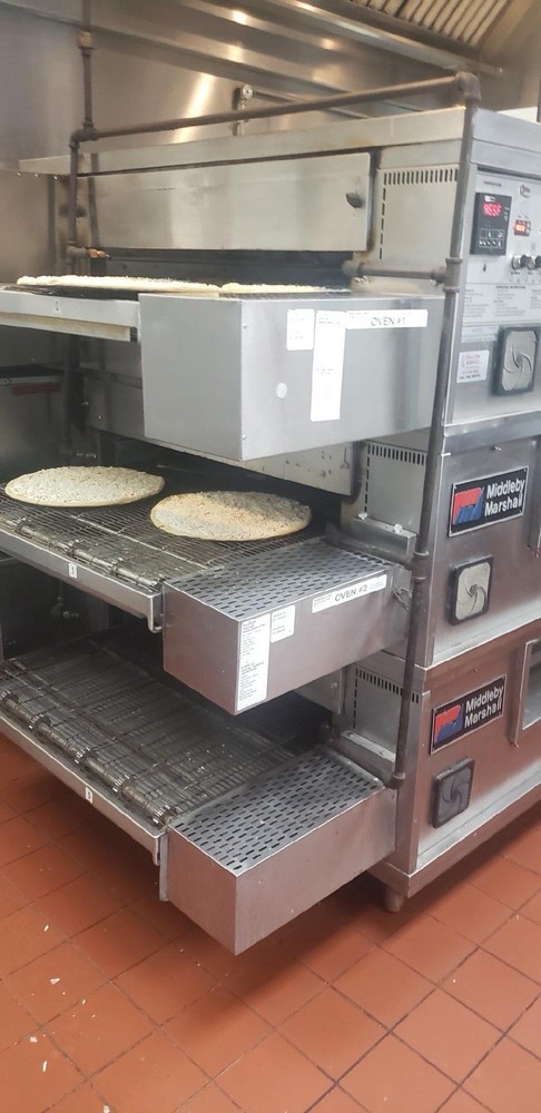 Two Middleby Marshall Pizza Oven