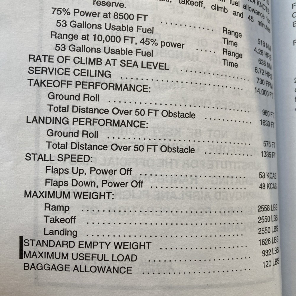 Cessna 172SIM 172S Information Manual