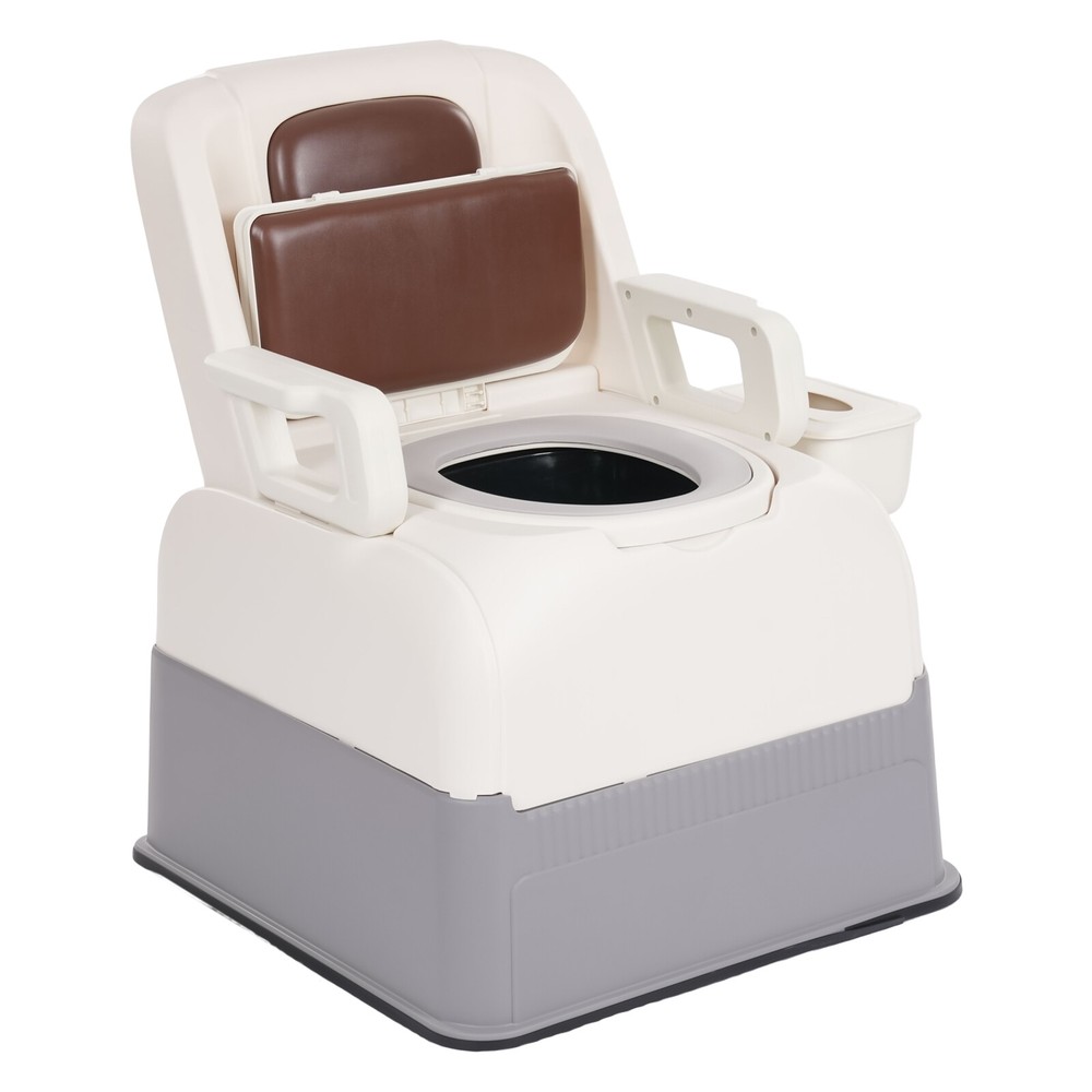 Convenient Portable Bedside Commode Chair For Elderly & Mobility-impaired New