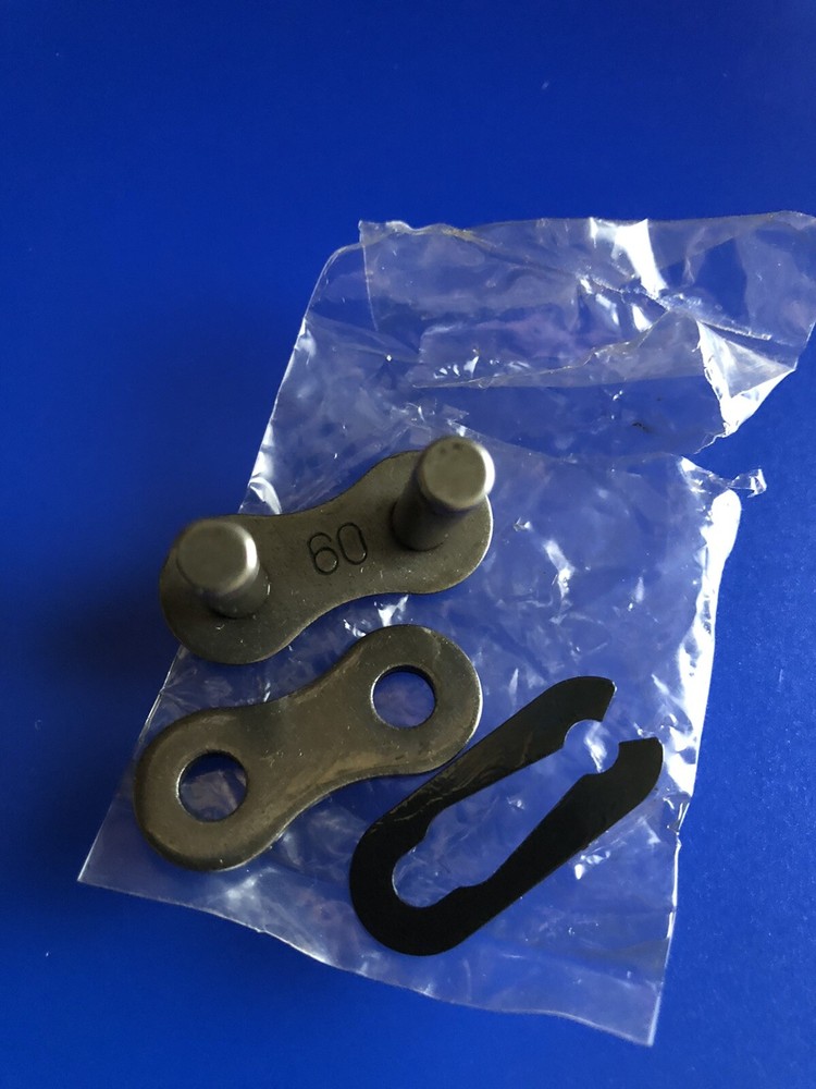 Industrial #60 Carbon Heavy Roller Chain Connecting Link NOS