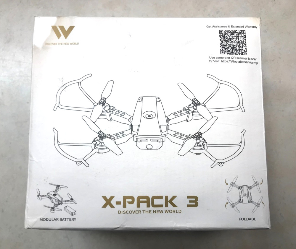 Attop X-Pack 3 Compact Camera Drone 360° Flips