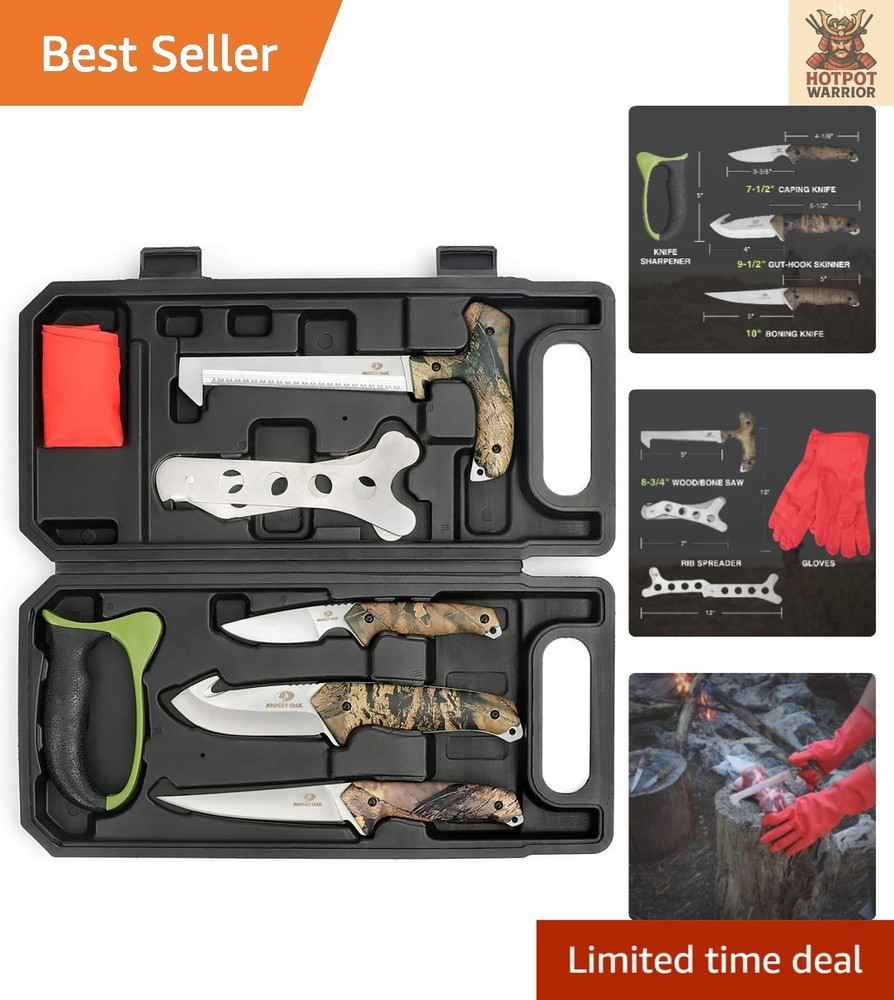 8-Piece High-Quality Hunting Field Dressing Kit - Portable Game Processor Set